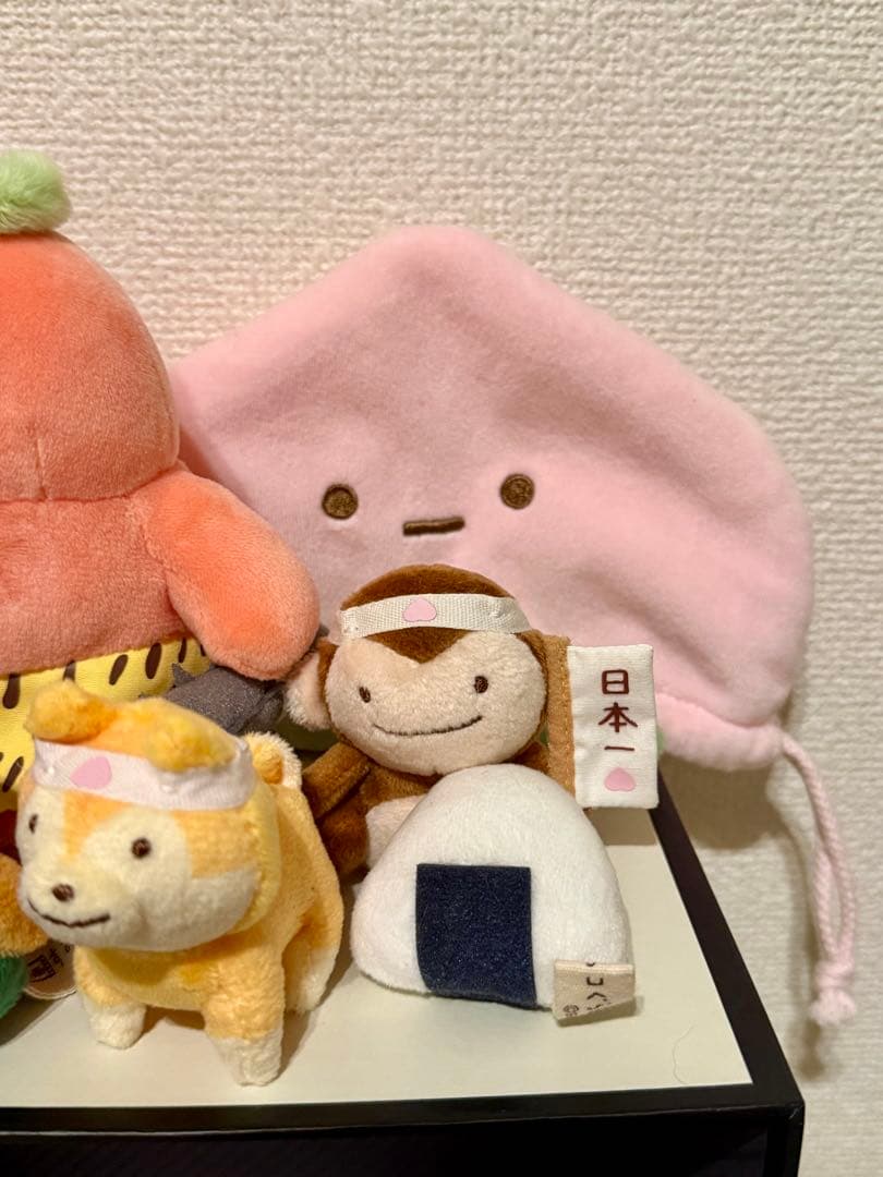 激レア】すみっコぐらしてのりぬいぐるみ桃太郎さるきじ犬映画化記念