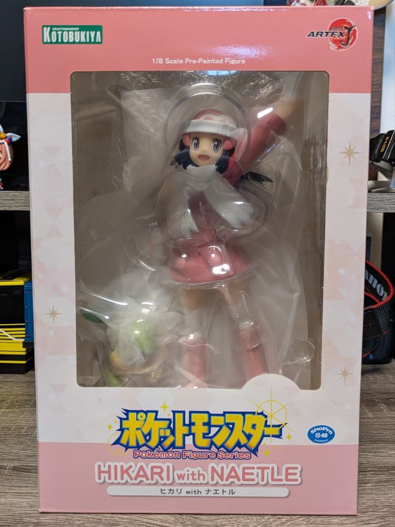 KOTOBUKIYA　ポケットモンスター　ヒカリwithナエトル　フィギュア ARTFX J ヒカリ with ナエトル