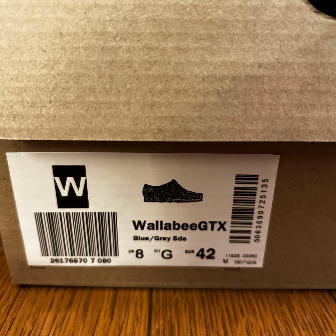 【新品未使用】定価 34,100 クラークス ワラビー ゴアテックス グレー