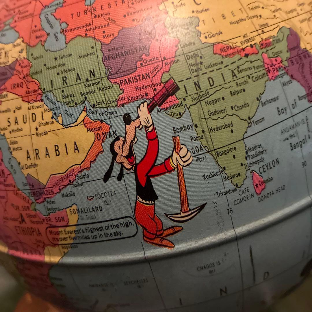 激レア 60's Rand McNally ディズニー 地球儀 - メルカリ