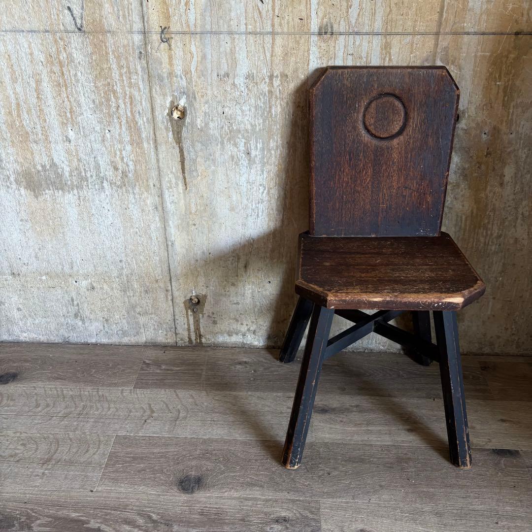 ヴィンテージ　レトロ　ミニチェア　スツール　花台 スツール 木製 椅子 いす イス ミニスツール 玄関 花台 ミニテーブル