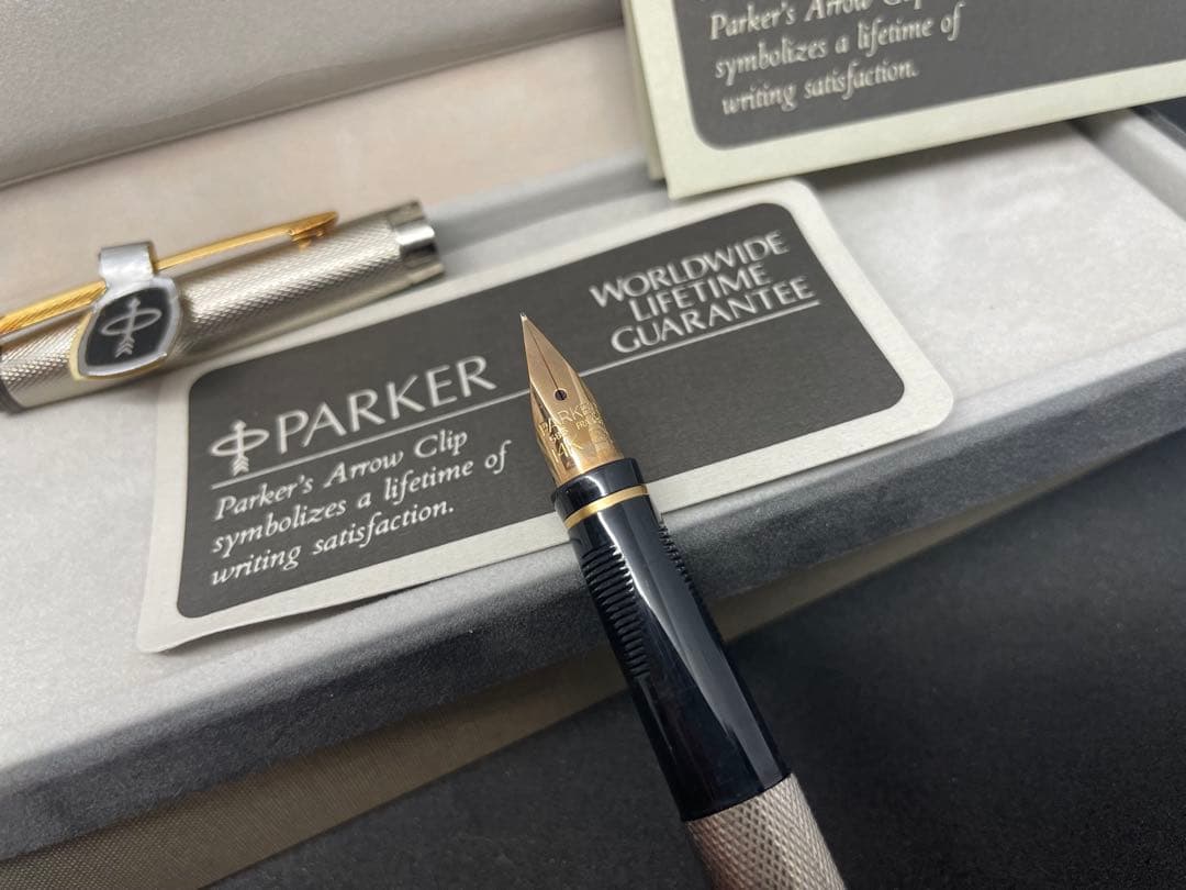 未使用品　Parker 万年筆 14k 585 ペン先　金 □美品□ PARKER パーカー 75 ペン先 14K 14金 万年筆 筆記用具 文房具