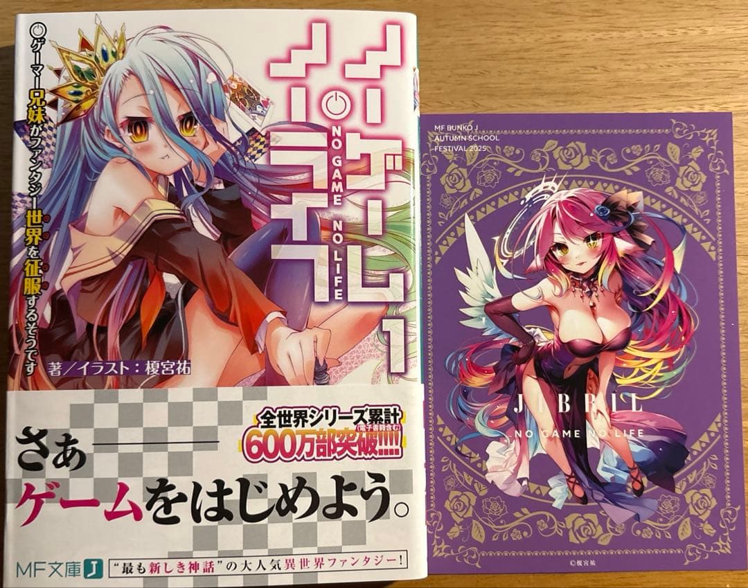 に*こ様 【直筆サイン本】ノーゲーム・ノーライフ　榎宮祐 +ポストカード に*こ様 【直筆サイン本】ノーゲーム・ノーライフ 榎宮祐 +ポスト